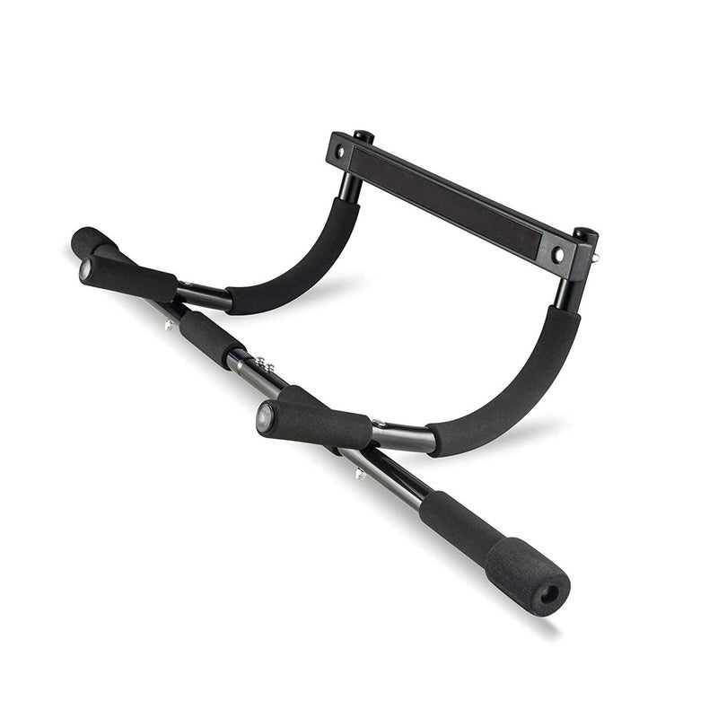 Black indoor pull-up bar home gym