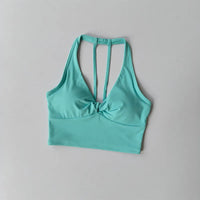 Women's Impact Longline Strappy Sports Yoga Bra Vest Fitness Tank Top Open Back Gym Running Workout Halter Beautiful Sports Bra