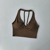 Women's Impact Longline Strappy Sports Yoga Bra Vest Fitness Tank Top Open Back Gym Running Workout Halter Beautiful Sports Bra