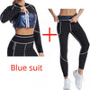 Women Sauna Sweat Suits Weight Loss Jacket Sweat Top Pants Body Shapers Fitness Shirts Leggings Thermo Long Sleeves Trousers Gym