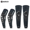Summer Ice Silk Motocross Elbow Knee Pads Impact Protection For DH MX MTB Dirt Bike Cycling Motorcycle Elbow Knee Guards Set