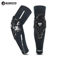 Summer Ice Silk Motocross Elbow Knee Pads Impact Protection For DH MX MTB Dirt Bike Cycling Motorcycle Elbow Knee Guards Set