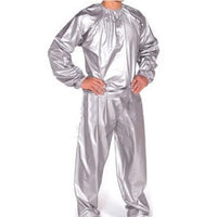 Sport Suit Men Women PVC Sauna Suit Long Sleeve Weight Loss Summer Men's Top Pants Set Elastic Waist Sweat Suit Fitness Clothing