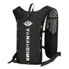 Reflective hydration vest for running with breathable mesh design, perfect for jogging and outdoor activities.
