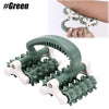 Muscle Massage Roller for effective fascia and deep tissue massage, featuring a green ergonomic design.