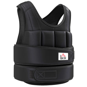 20KG Adjustable Weight Vest Black front view