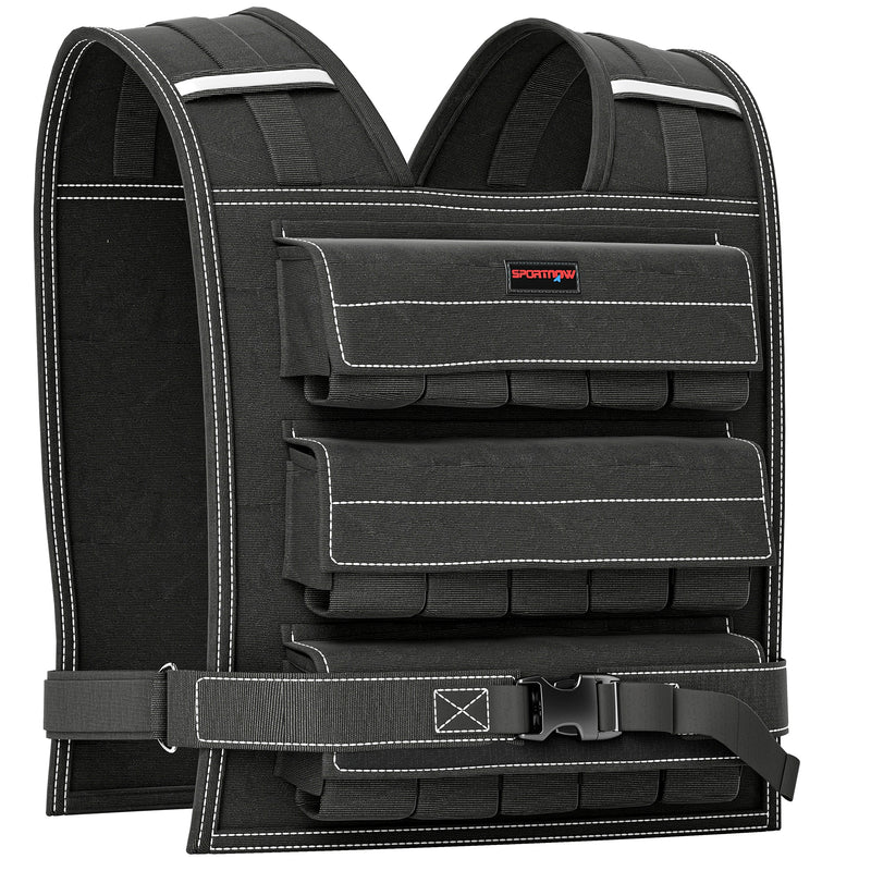 SPORTNOW 30KG Adjustable Weighted Vest durable Oxford cloth