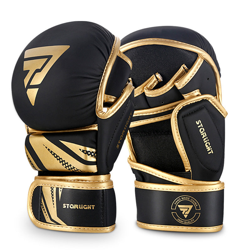 Gants de boxe rembourrés pour entraînement et sparring avec protection renforcée des poignets